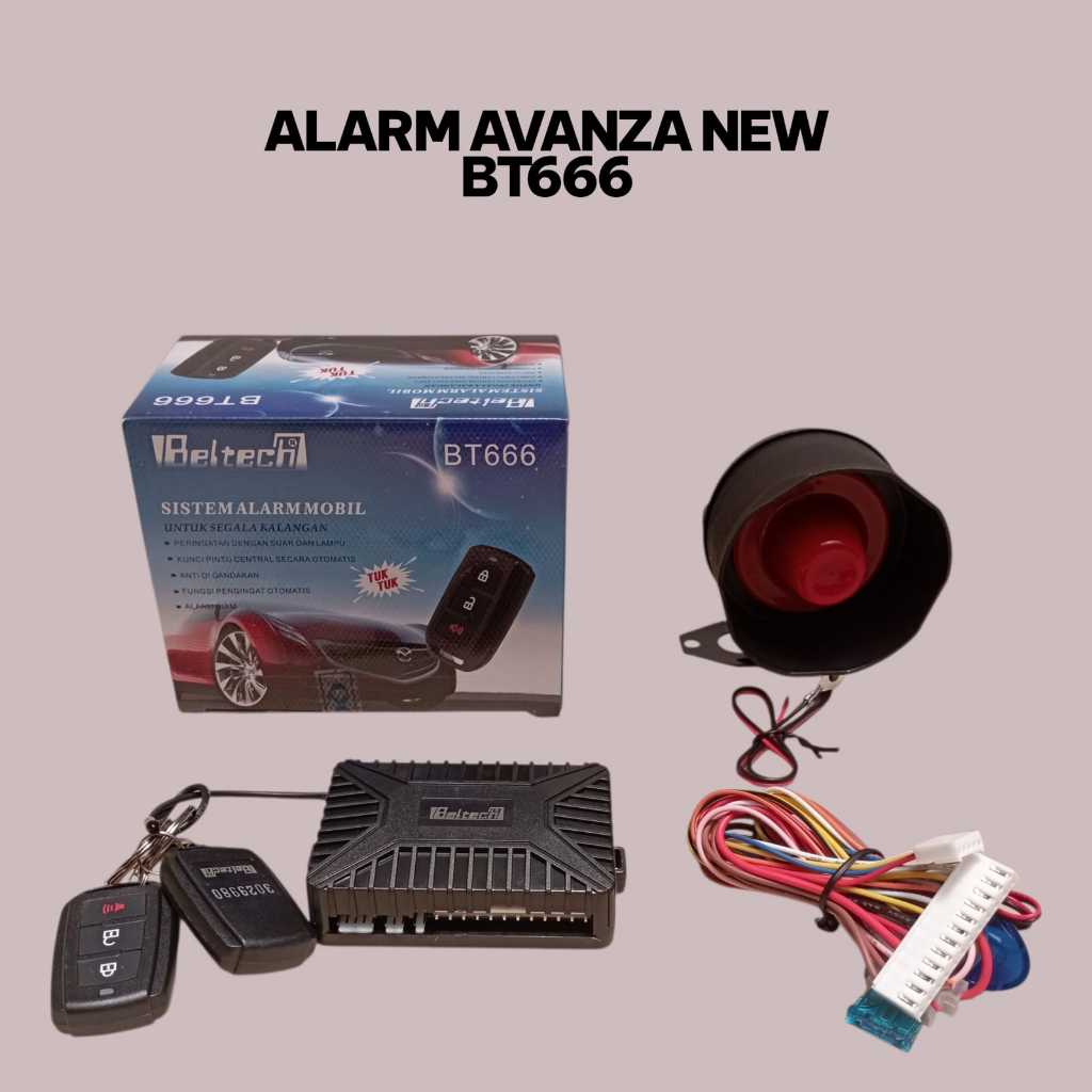 Beltech BT 666 Car Alarm Avanza New Car Alarm Tuk Tuk Sound Alarm