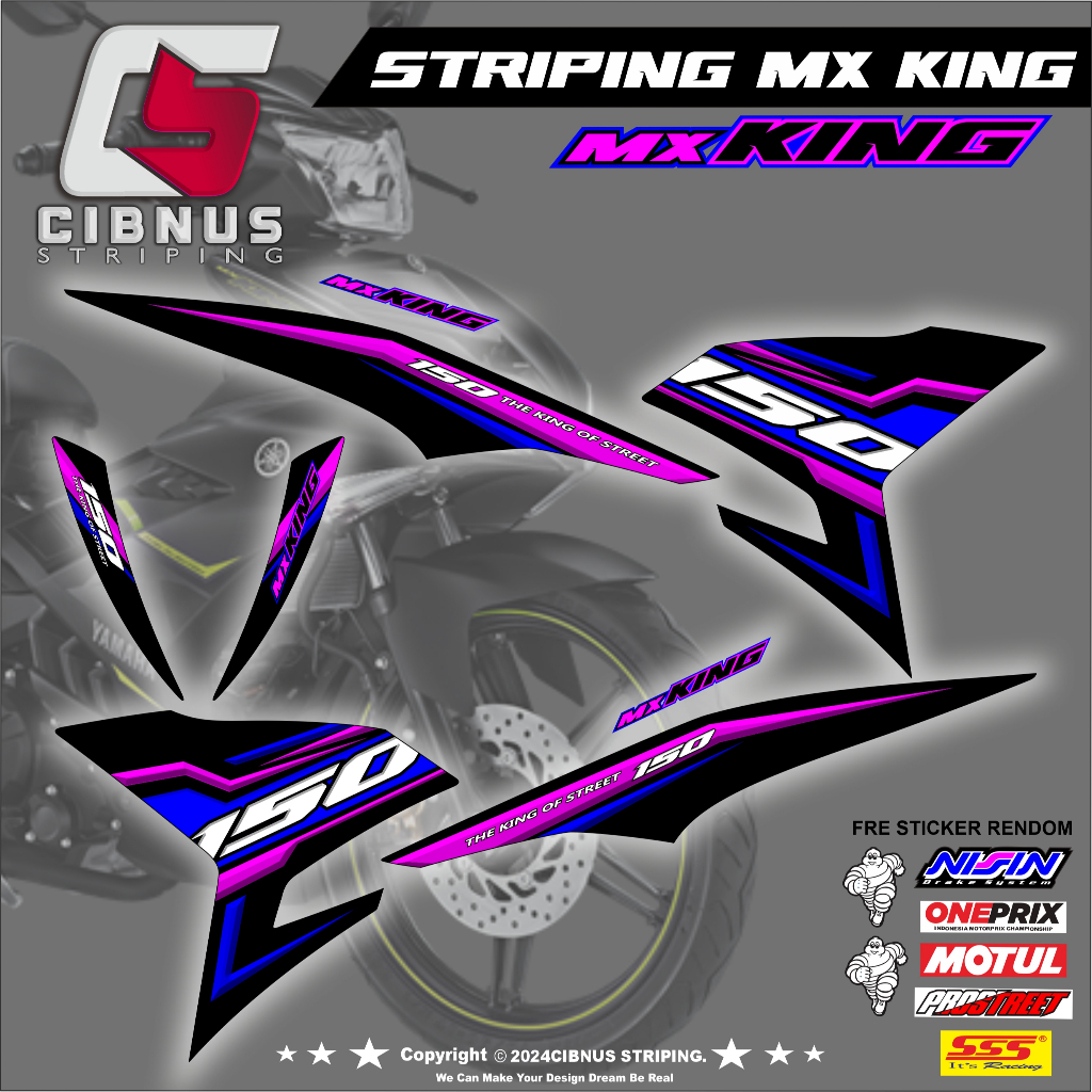 Striping MX KING, MX KING 150, MX KING V2