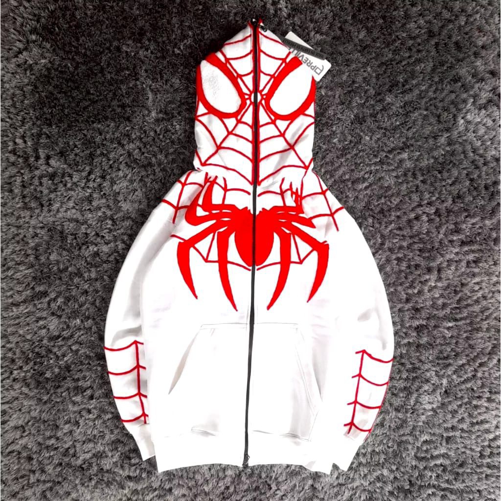PREVILLE SPIDER คุณภาพสูง ZIPPER HOODIE