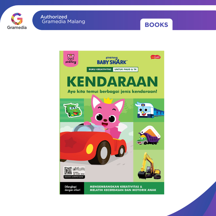 Gramedia Malang - PINKFONG BABY SHARK - หนังสือ VEHICLE CREATAVIITY