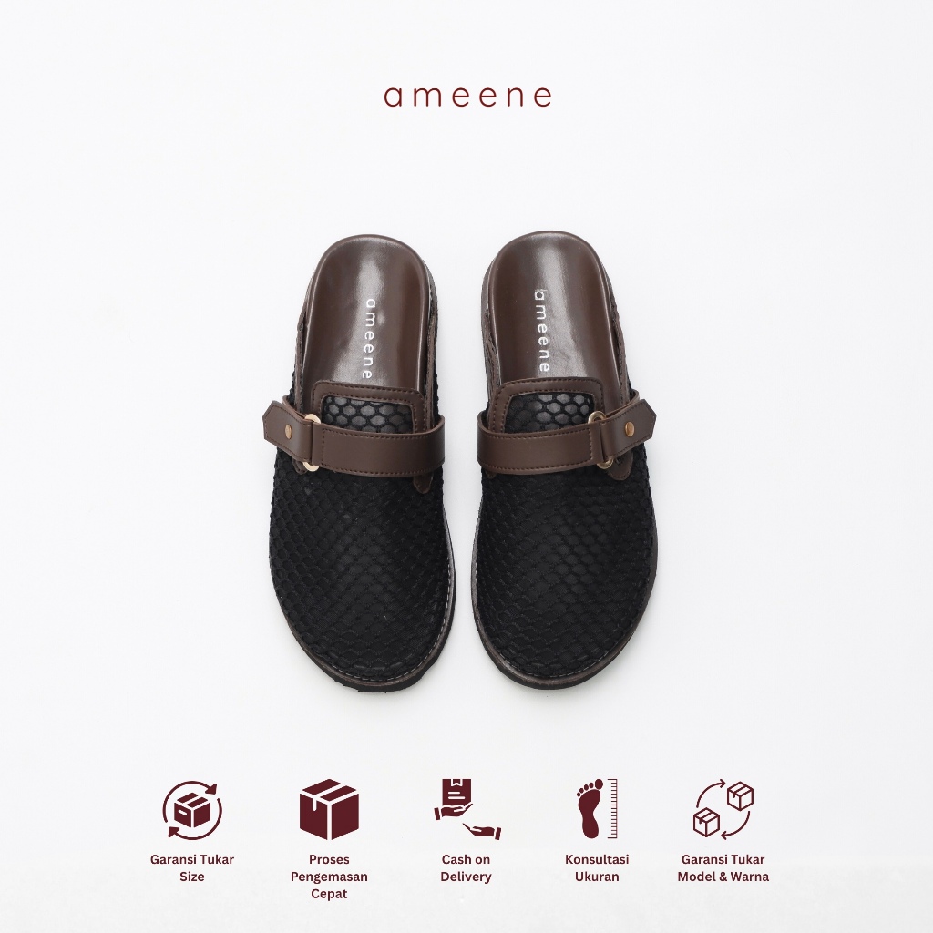 Ameene - รองเท้าแตะตาข่ายผู้หญิง Saba