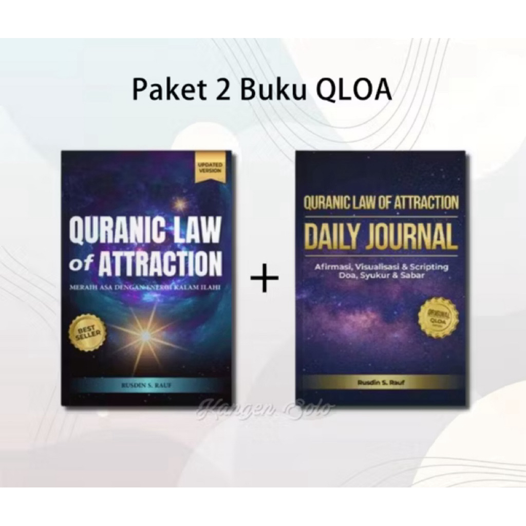 แพ็คเกจ 2 เล่ม QURANIC LAW OF ATTRACTION + DAILY JOURNAL QOA -