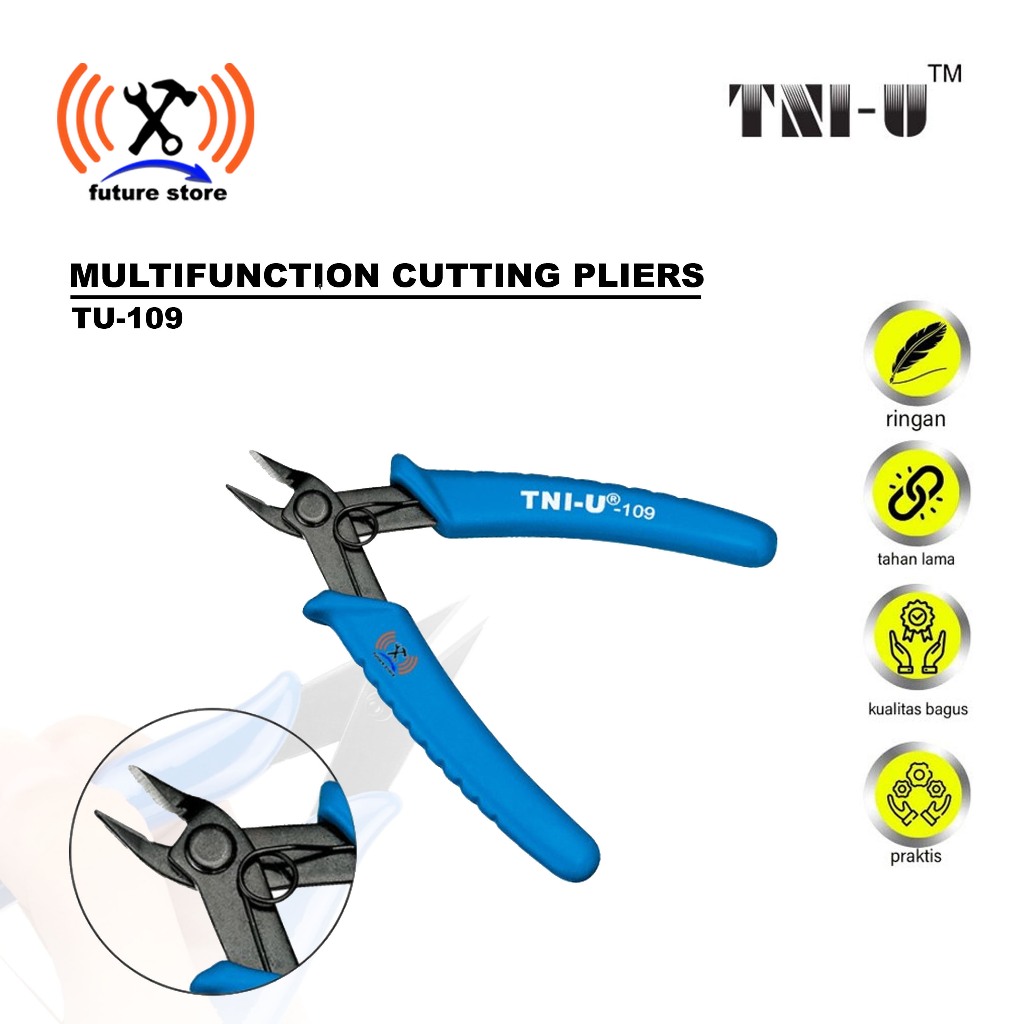 TNI-U TU-109 คีมตัดมัลติฟังก์ชั่นดั้งเดิม – คีมตัดมัลติฟังก์ชั่น Precision CR-V