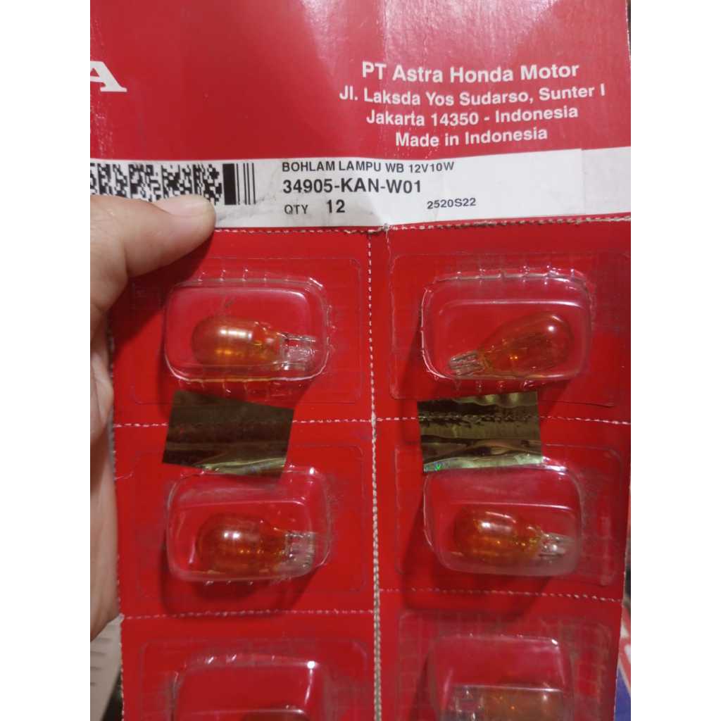 SEN BULB / SEN BULB 12V10W (READ DESCRIPTION) 34905-KAN-W01 ORIGINAL AM