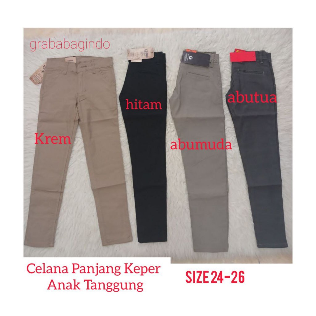 กางเกงขายาวสําหรับ BOYS SIZE 24 - 26 / TEENAGERS BOYS AGED 8-11 YEARS