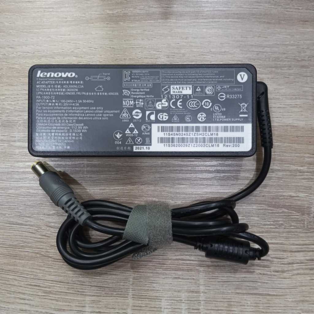 Lenovo ThinkPad Edge B490 B590 R400 R500 T500 T510 20V 4.5A (90W) 7.9*5.5 มม.อะแดปเตอร์ชาร์จแล็ปท็อป