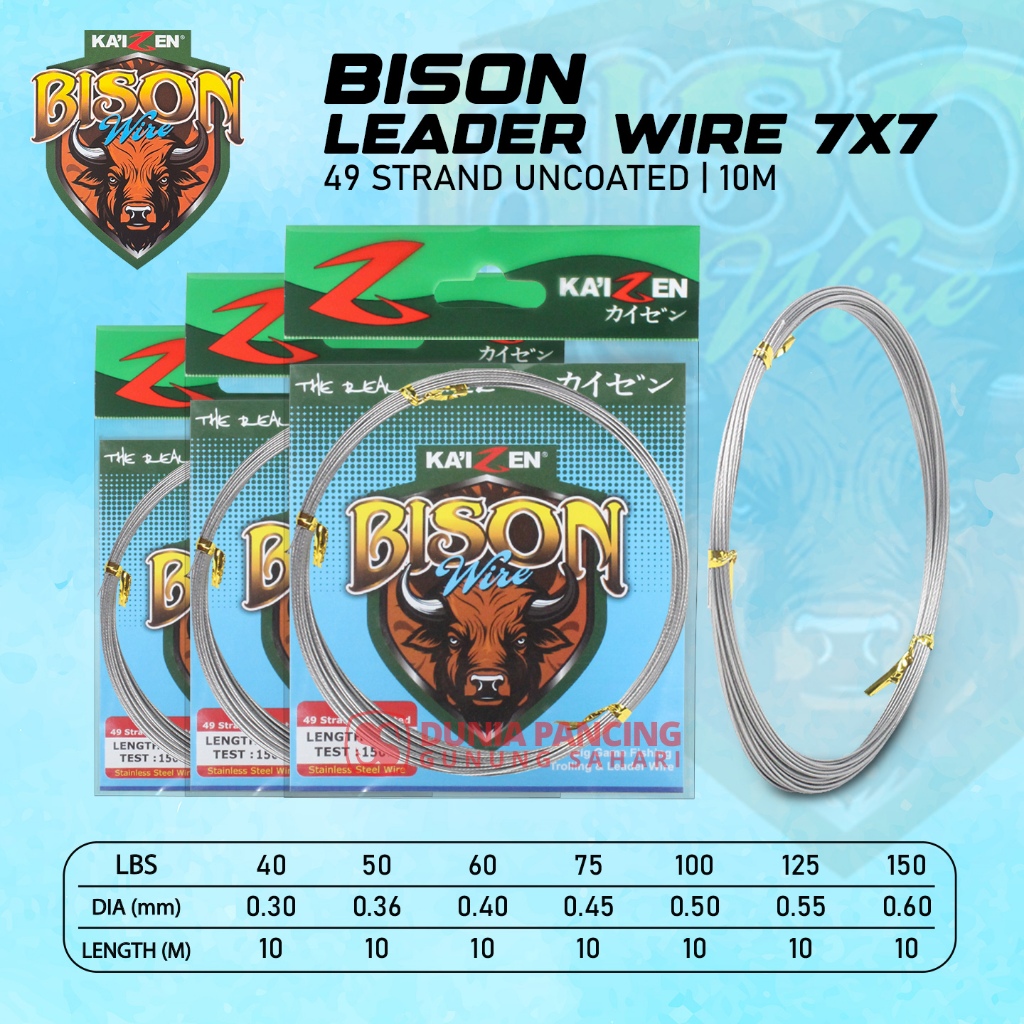 Kaizen Bison 7x7 10M สายไฟ | UK 40Lbs - 150Lbs | เนคลิน