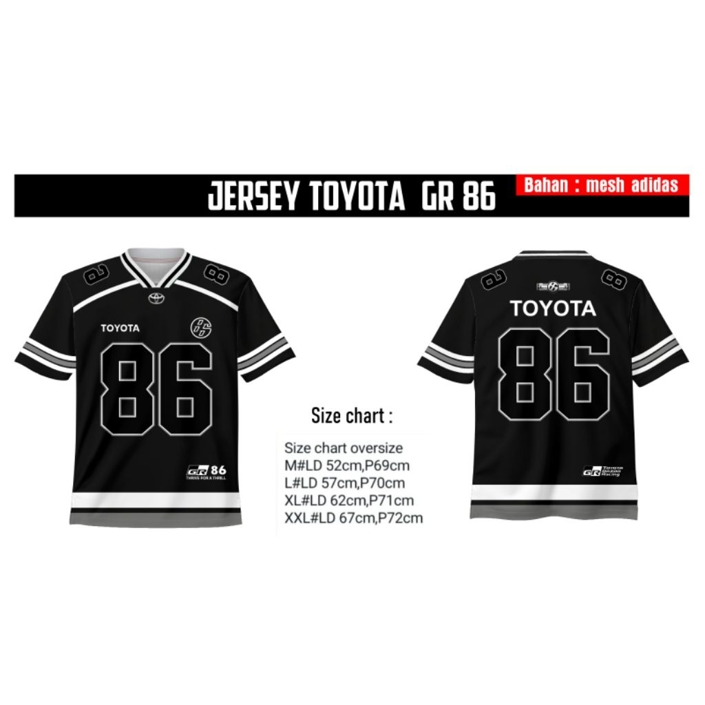 เสื้อแข่งTOYOTA VINTAGE GR 86