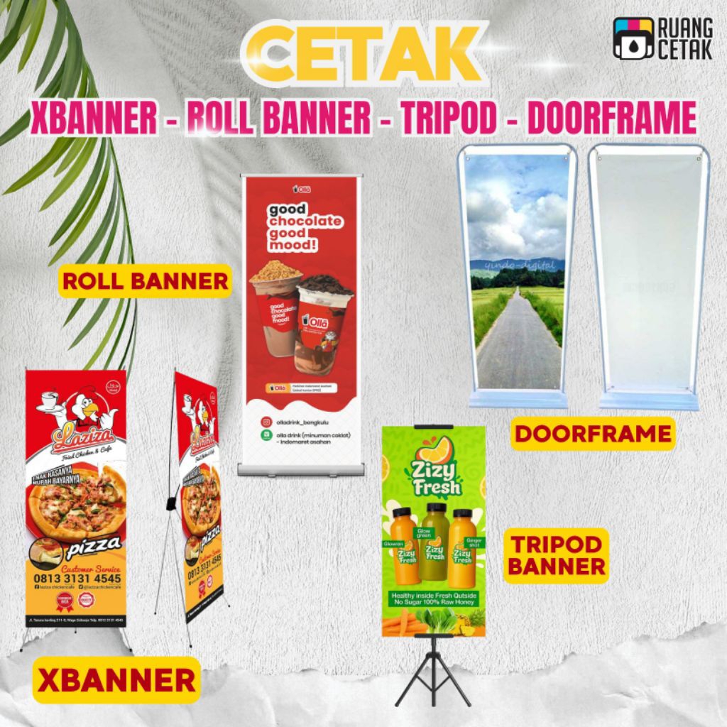 (ออกแบบฟรี)PRINT BANNER TRIPOD X BANNER STANDING BANNER PRINT BANNER DOORFRAME ROLL UP BANNER X BANN