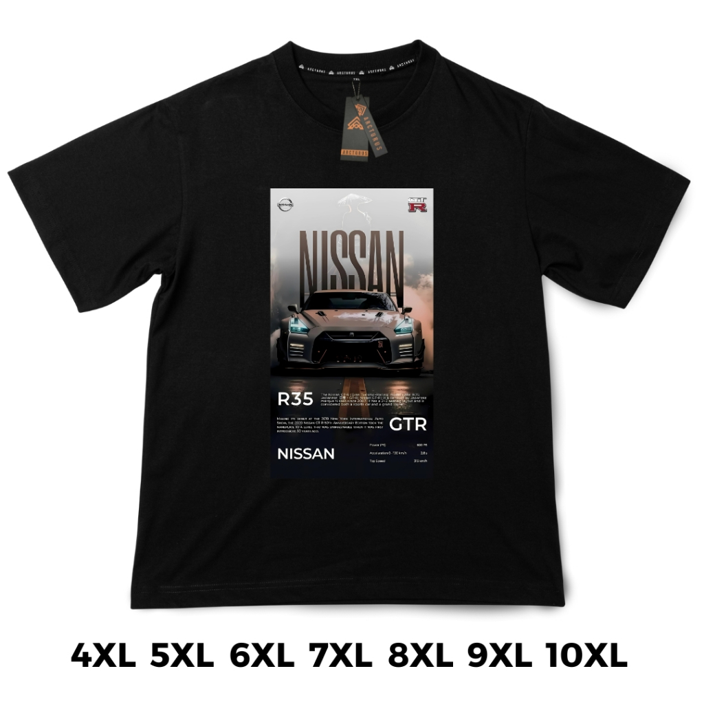 Arcturus Jumbo GTR R35 เสื้อยืดผ้าฝ้าย Unisex 24s Distro เสื้อยืด