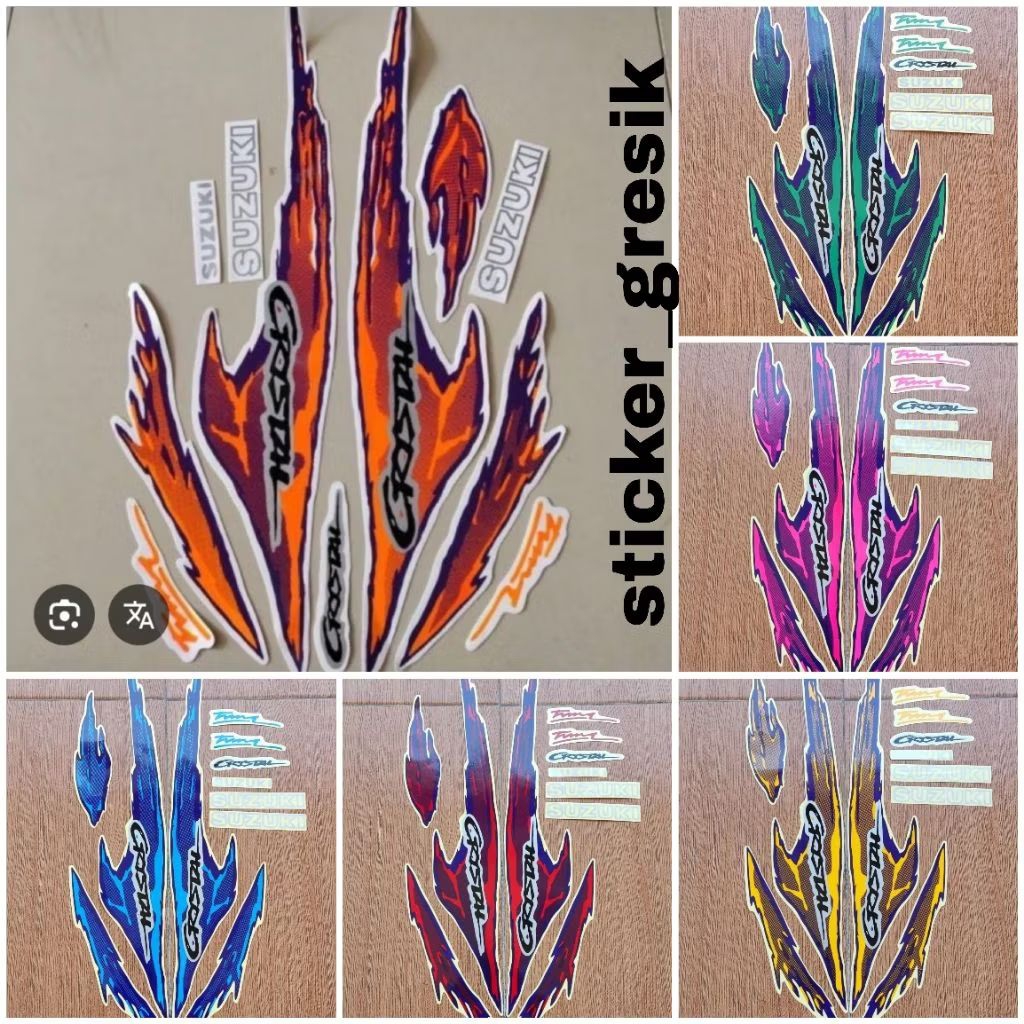 สติ๊กเกอร์ Striping Lis suzuki Crystal tune