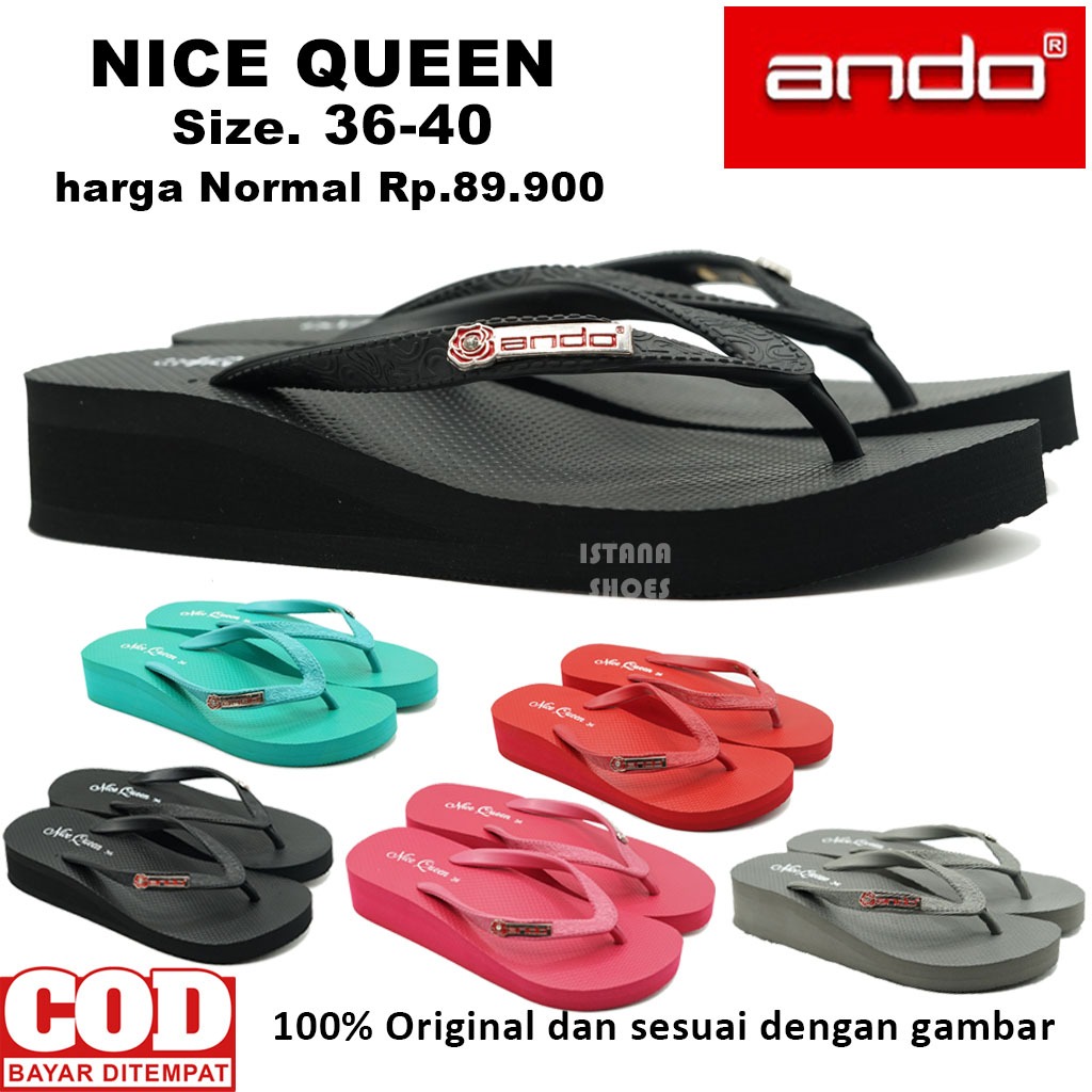 รองเท้าแตะ ANDO NICE QUEEN สําหรับผู้หญิงสําหรับผู้ใหญ่, รองเท้าแตะผู้หญิง Ando ดั้งเดิม