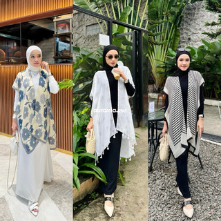 OUTER PANJANG JASMIN ATASAN WANITA