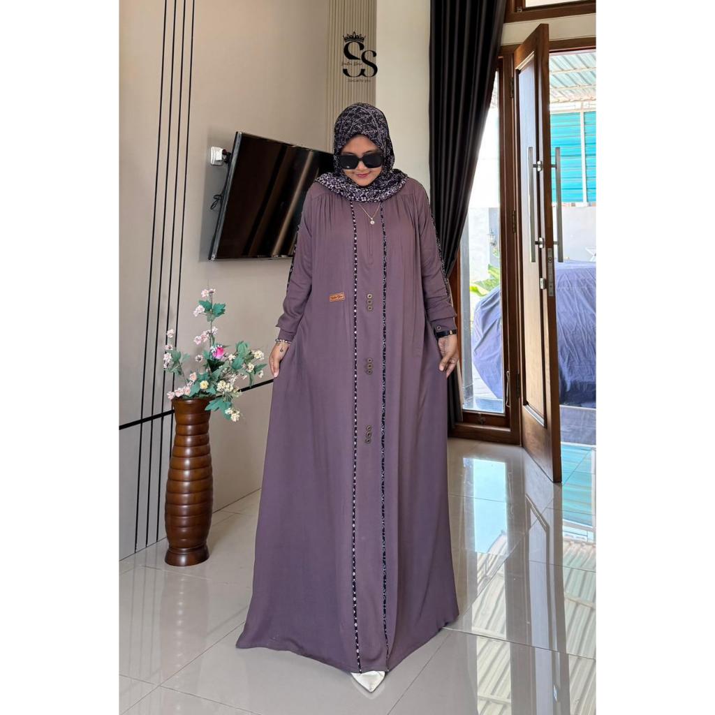 Dress Set Hijab Taupe Rayon Twill Saulin Store