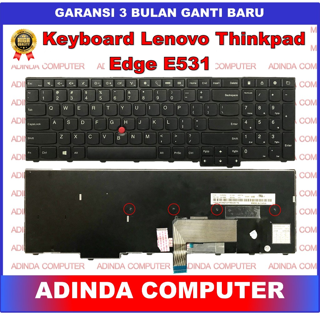 Lenovo Thinkpad Edge E531 E540 T540 T550 T540p T560 P50S W540 L540 W541 W550s 0C44592 0C44913 0C4491