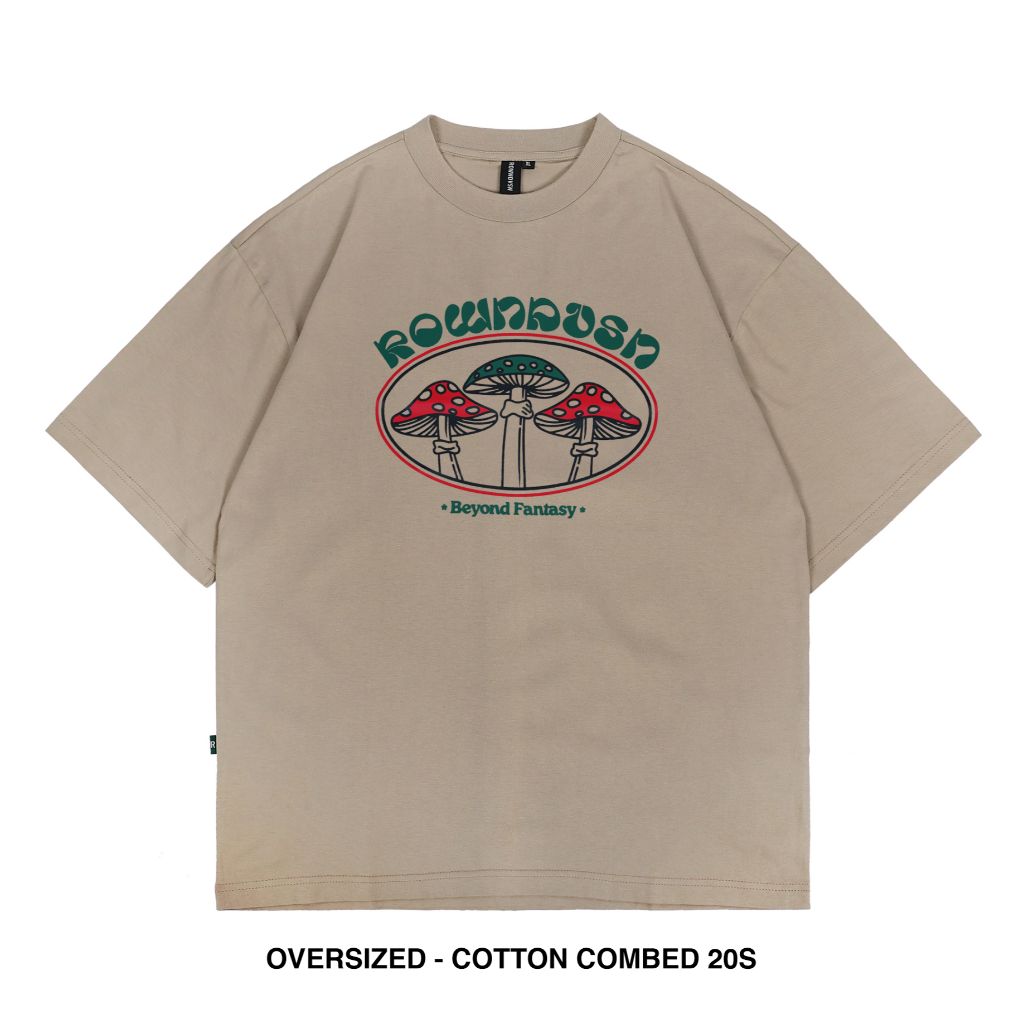 8.8 Rown Division Storage เสื้อยืดขนาดใหญ่ 20s - Rowndvsn Kaos Oversize Prosper Beige