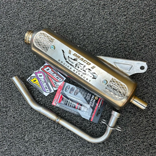Knalpot Standar Racing Original DRACO Spek Std leher 26-28 Untuk Motor Vario Aerox Mio Beat PCX dll