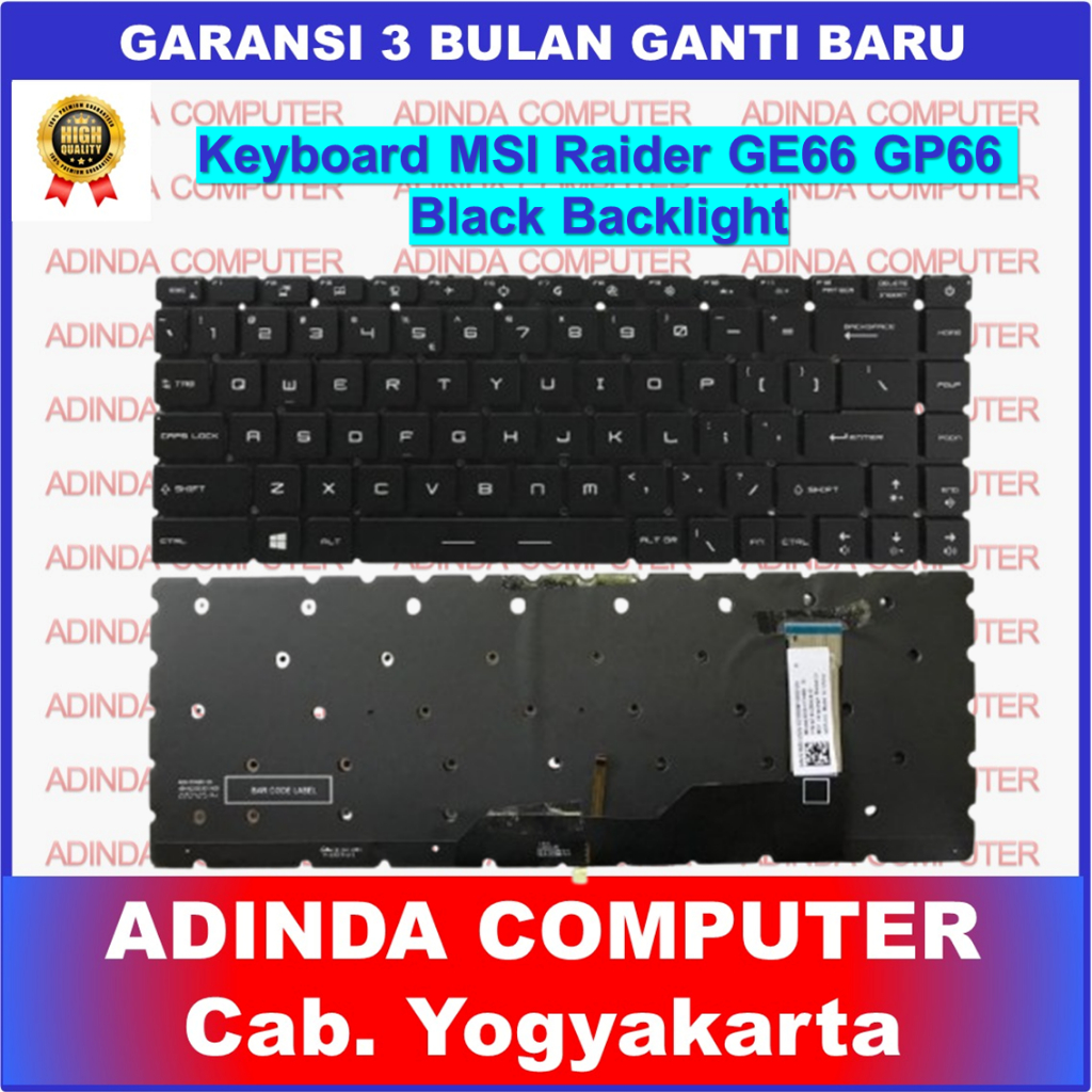 MSI Raider GE66 GP66 GS66 MS-151 MS-1542 MS-1543 MS-1544 Stealth MS-16V1 WS66 คีย์บอร์ด