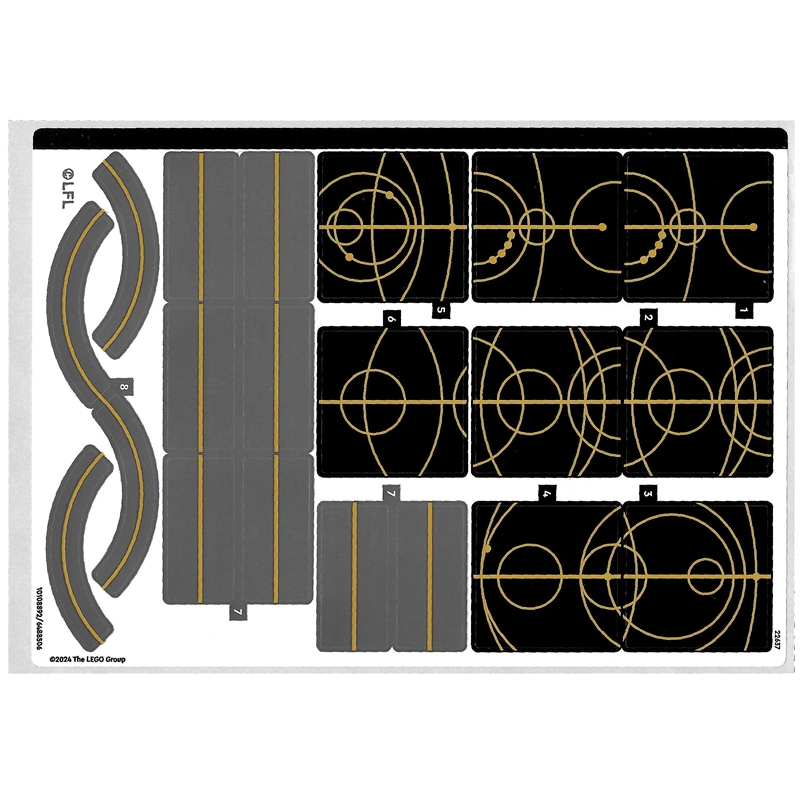 ชิ้นส่วนเลโก้ - 75385stk01 - แผ่นสติ๊กเกอร์สําหรับชุด 75385 - (10108892/6488506)