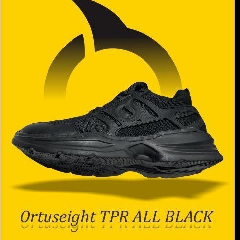 Ortuseight TPR Pylon รองเท้าวิ่งสีดําเต็มรูปแบบรองเท้ากีฬาสําหรับบุรุษและสตรีรองเท้าวิ่งจ๊อกกิ้ง