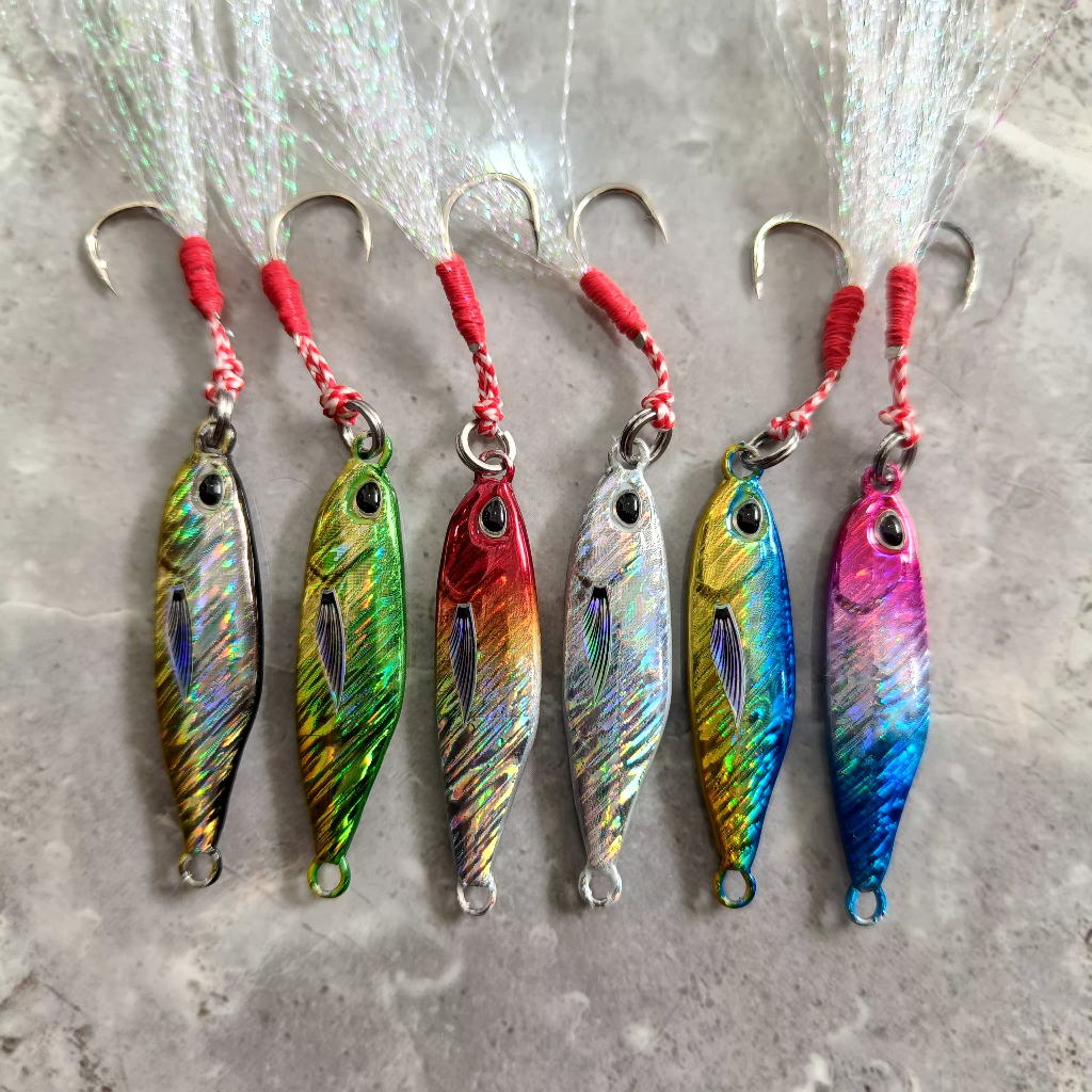 เหยื่อหล่อไมโครจิ๊ก 7,10,15,20gr ชุด ast hook dmx copy Tetra เหยื่อตกปลา gacor killer 7gram,10gram,1