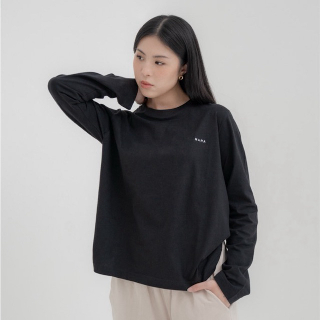 KATUN MARA OFFICIAL - URI TOP | ชุดลําลอง |เสื้อผ้าสําหรับผู้หญิง|เสื้อยืด Casual| เสื้อยืดแขนยาวสีพ