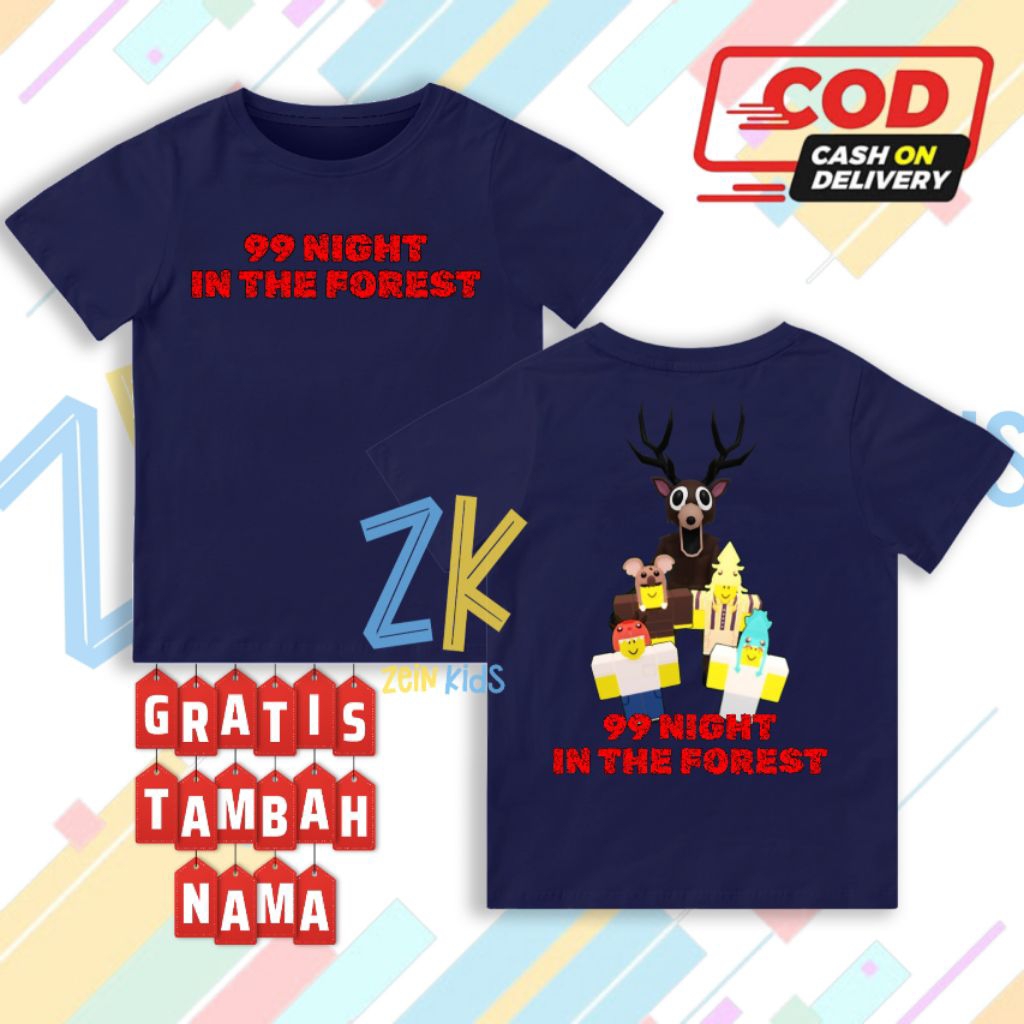 99 Night In The Forest The Deer เสื้อยืดเด็ก - 99 Night In The Forest The Deer เสื้อผ้าเด็ก
