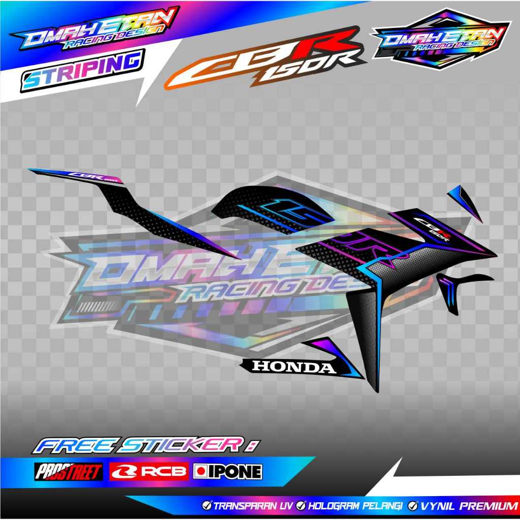 HONDA CBR 150 R VARIATION STRIPING / HONDA CBR 150 R MOTORCYCLE STICKER LIST