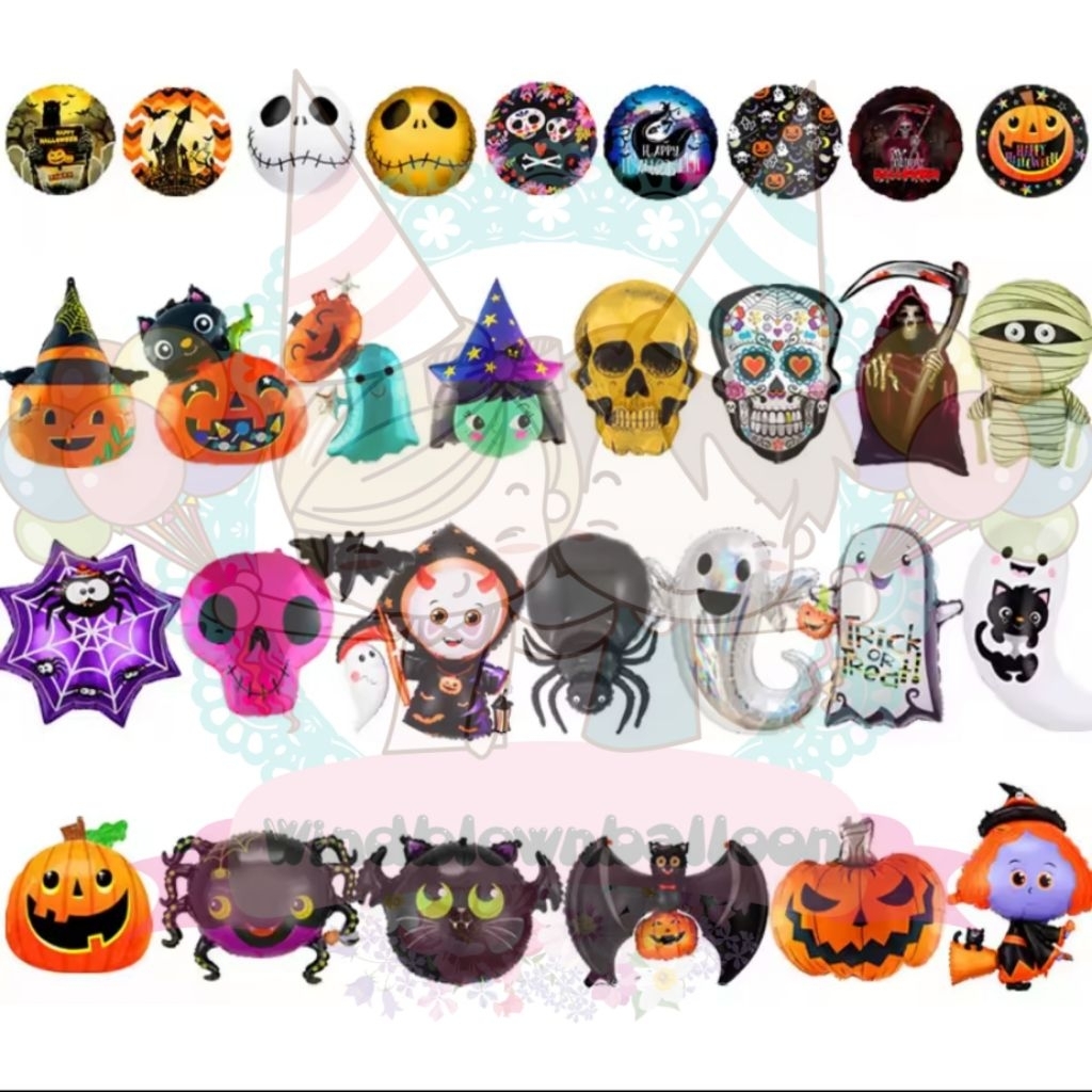 WINDBLOWN HALLOWEEN ลูกโป่ง PARTY / ตกแต่งผี OCTOBER 31 TRICK OR TREAT COSTUME