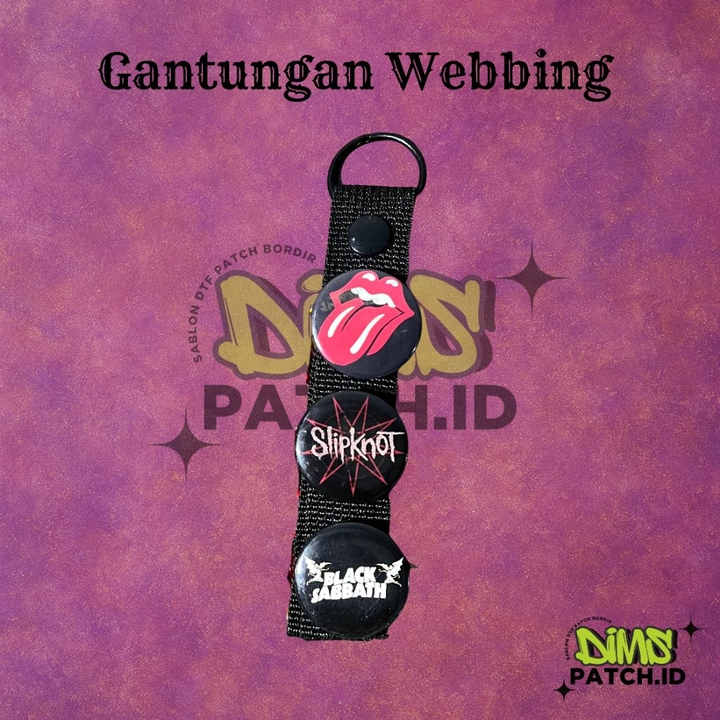 GUNDAN Cool Music Brand Webbing Hanger