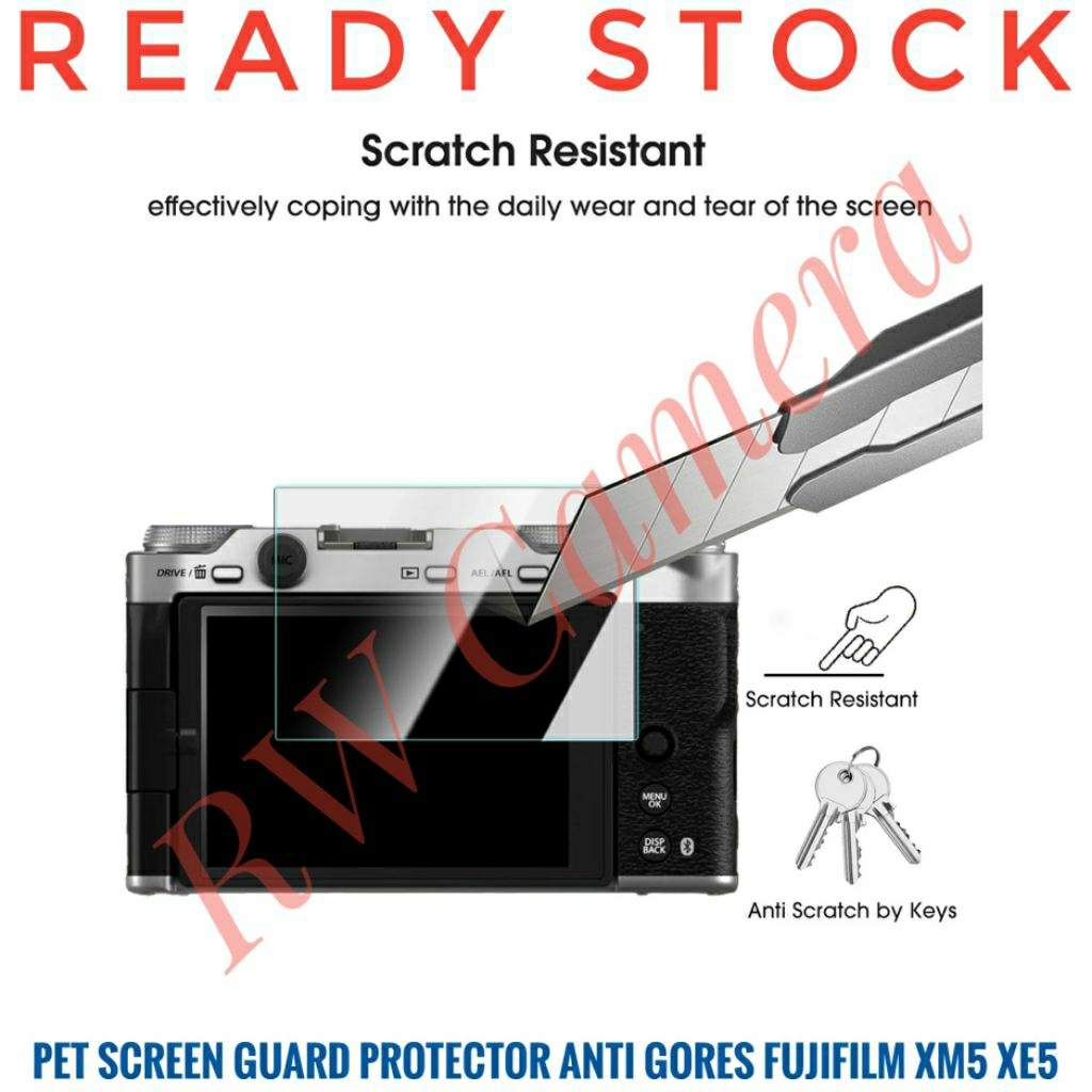PET Screen Guard Fujifilm XM5 XE5 Protector Anti-Scratch Fuji XM5 XE5 พลาสติกยืดหยุ่นไม่ใช่กระจกนิรภ
