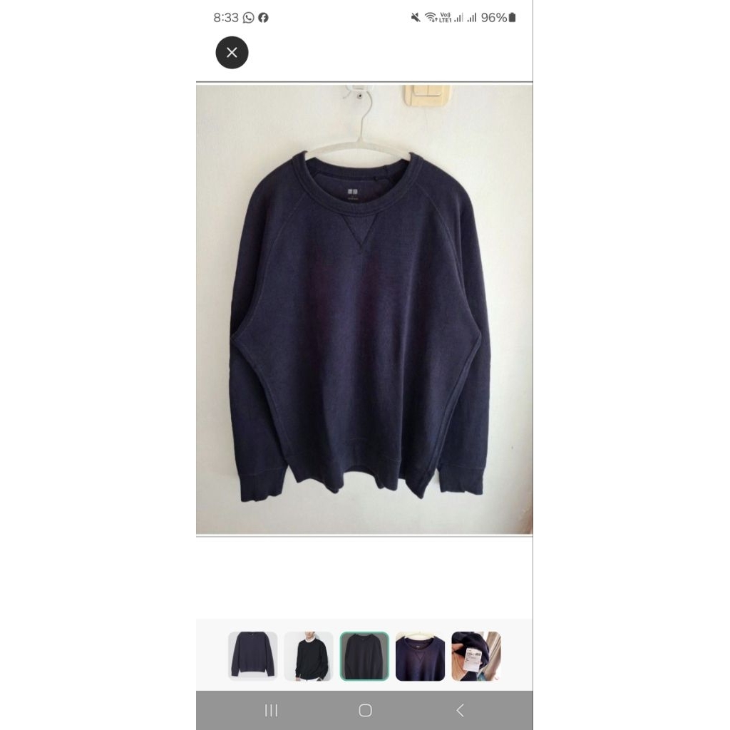 UNIQLO WASHABLE MILANO RIBBED CREWNECK เสื้อสเวตเตอร์แขนยาว