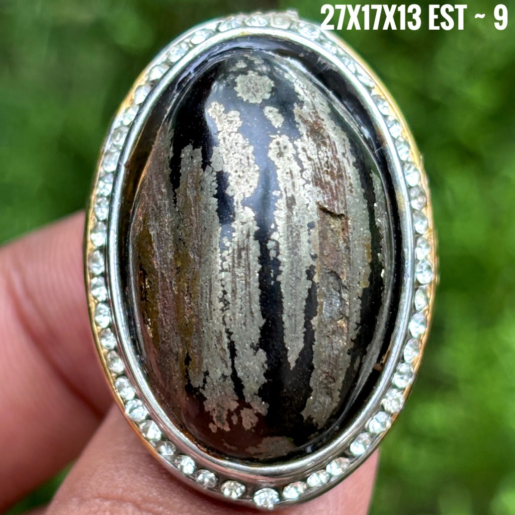 NATURAL FOZIL AGATE STONE FULL PYRITE