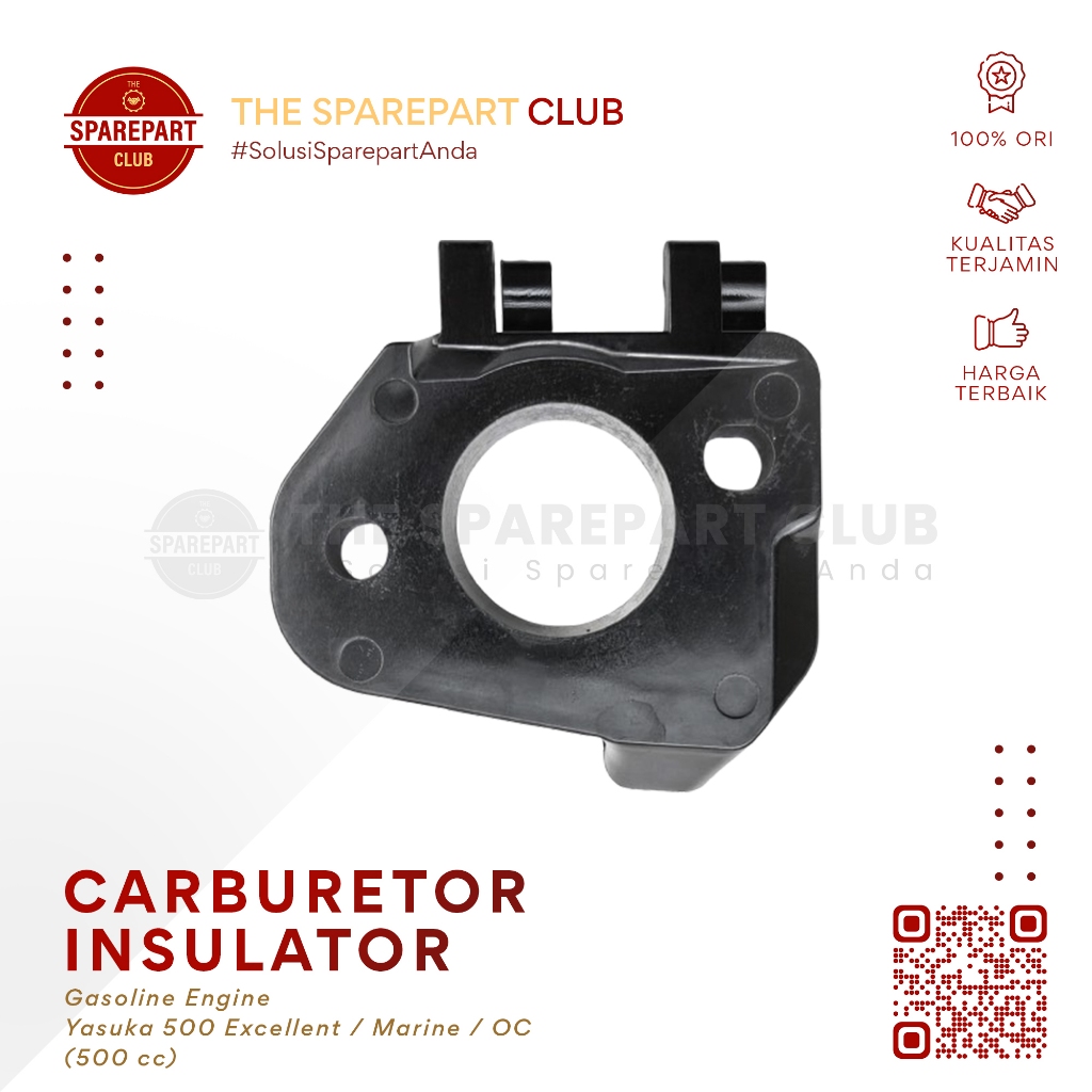 ไฟเบอร์คาร์บูเรเตอร์เครื่องยนต์ Yasuka GX 500 ยอดเยี่ยม Marine OC - คาร์บูเรเตอร์ Insulator
