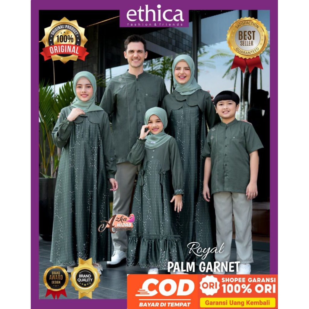 ETHICA Srimbit 2026 Palm Garnet Ethica Original - ล่าสุด Ethica Sarimbit 2026 - Eid Sarimbit 2026 - 