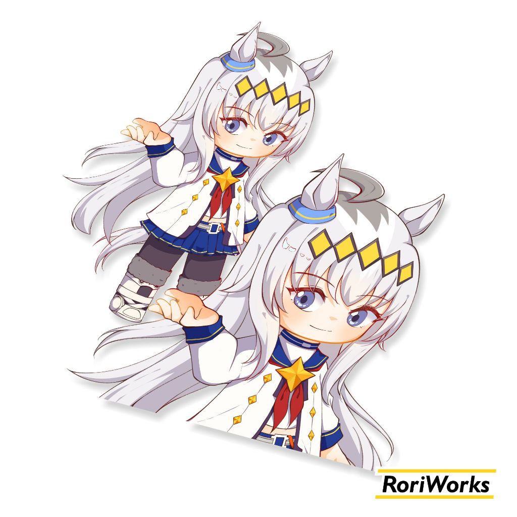 สติ๊กเกอร์ Kiss cut - Oguri Cap (จิบิ) | อุมามัสเมะ