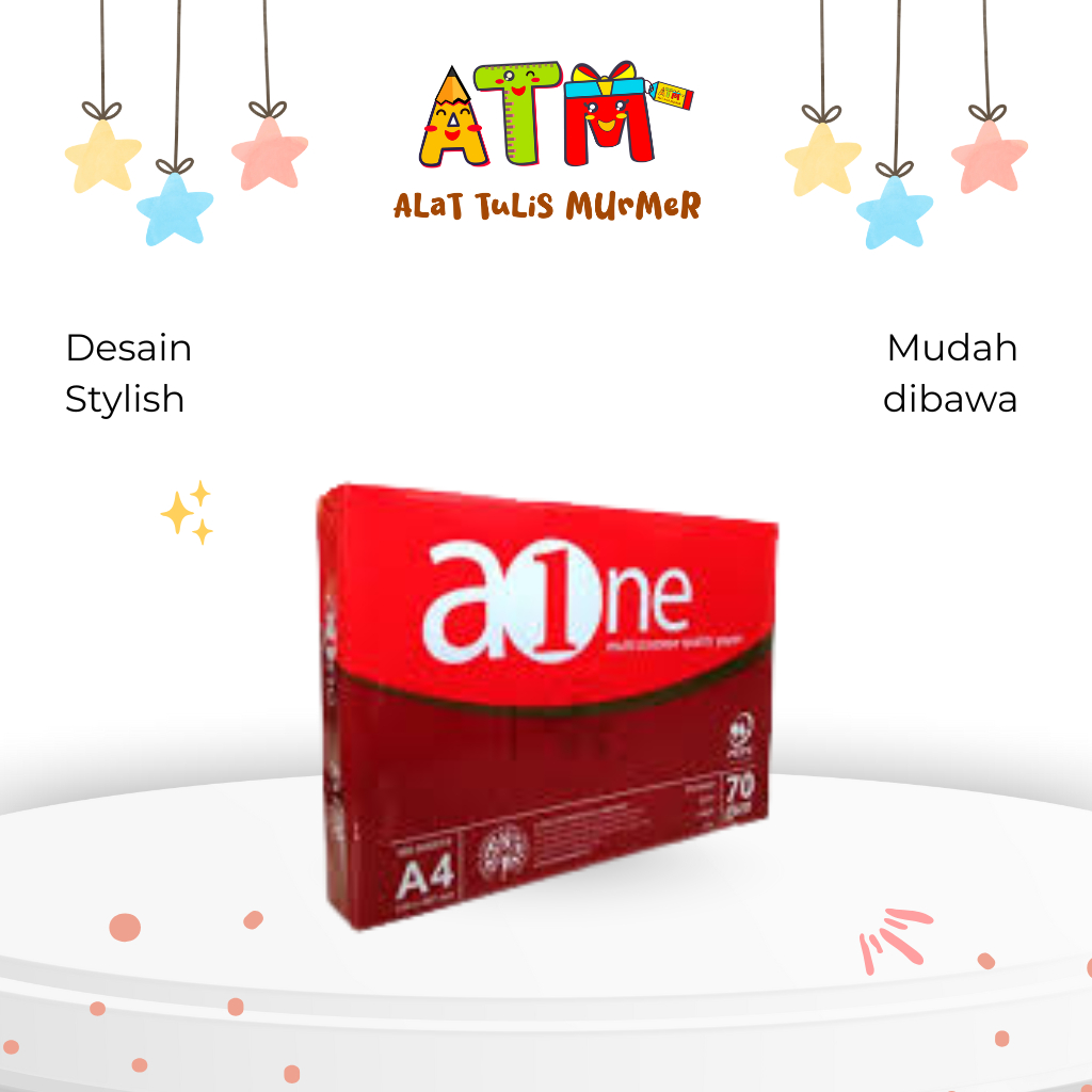 HVS กระดาษ/กระดาษ/A1ONE HVS Paper 21.0 X 29.7 AOP FC 70 A4