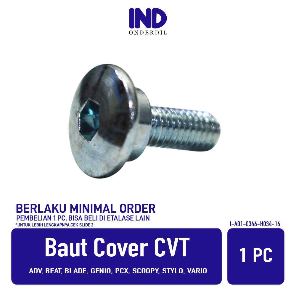 WHOLESALE CVT ฝาครอบสลักเกลียว Beat Street K1AL POP Sporty eSP K61 K25G K81 & Blade & Genio & PCX CB