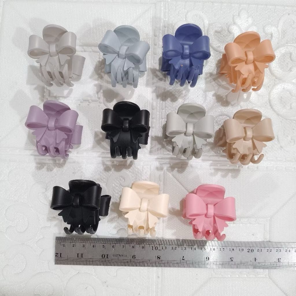 JEEDAI RIBBON น่ารัก SEMI DOFF RIBBON | DOff คลิปริบบิ้น คลิป 3 กรงเล็บ น่ารัก KIYOWO AESTHETIC คลิป