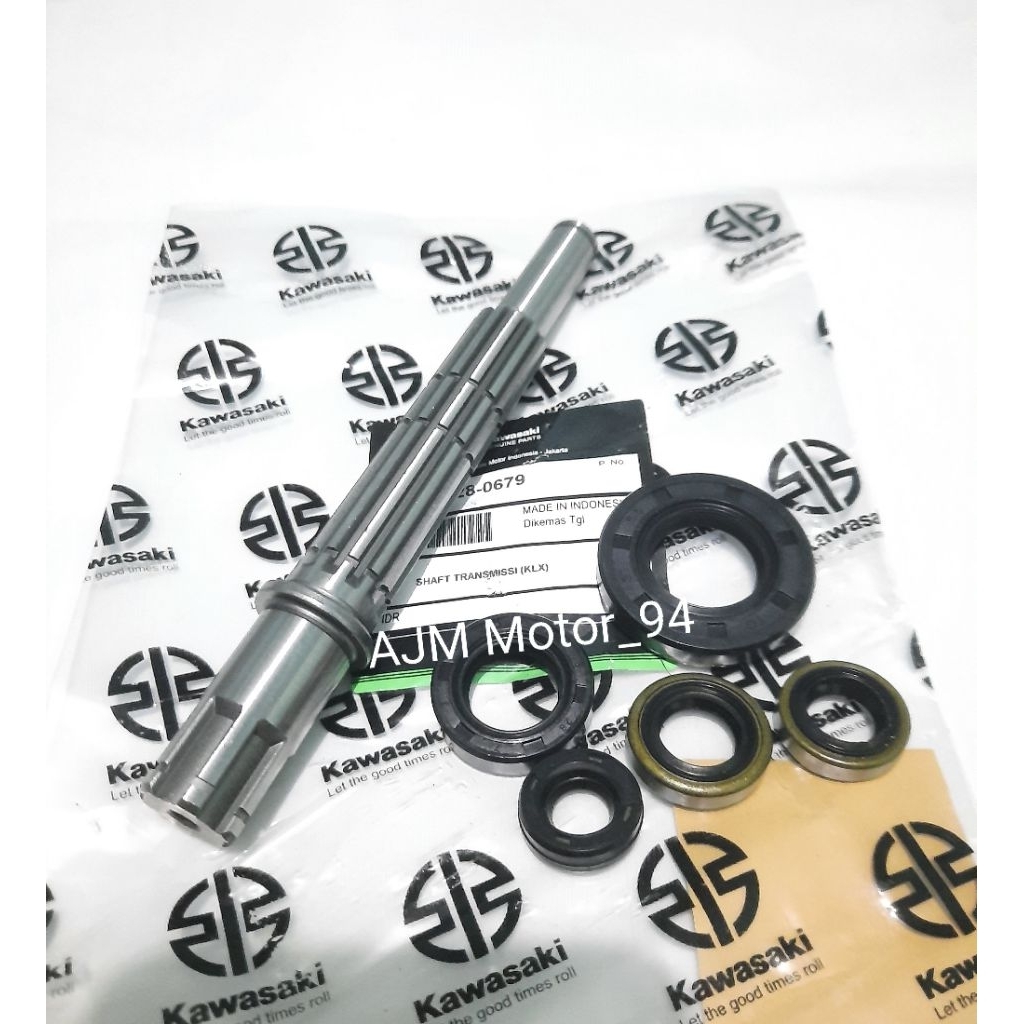 แกนล้อหน้าพร้อมซีลครบ KLX 150 KLX SL BF DTRACKER