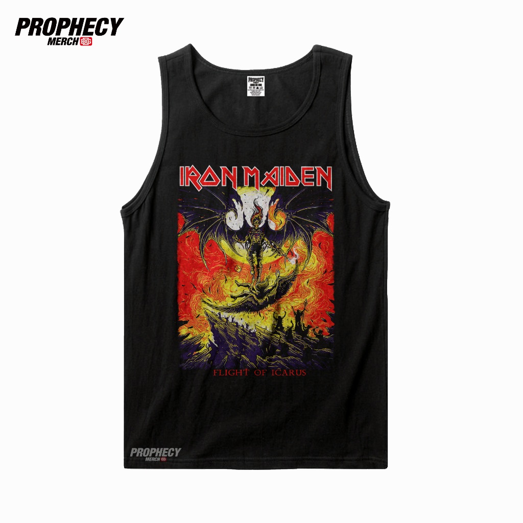 24s / เสื้อยืด / SINGLET / LEKBONG BAND IRON MAIDEN เสื้อยืด - FLIGHT OF ICARUS / TANKTOP / LEKBONG