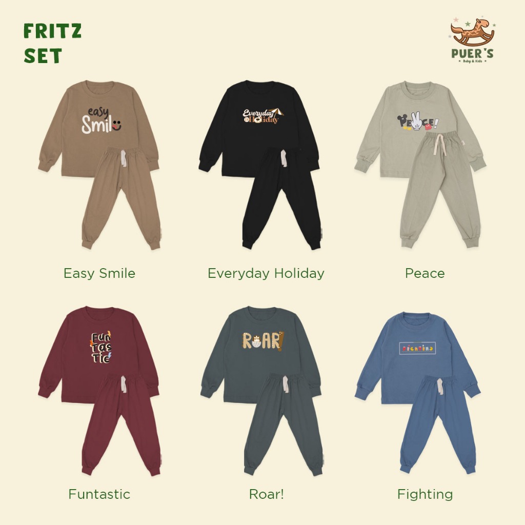 ชุดเด็กและเด็กแขนยาวของ Puers Fritz