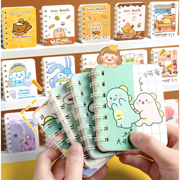 SMALL DIARY BOOK / MINI NOTEBOOK A7 / SPIRAL BOOK A7
