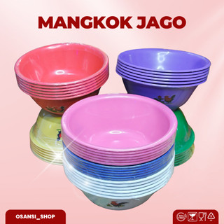 Mangkok Jago Plastik BPA Free 12 PCS {1 Lusin}