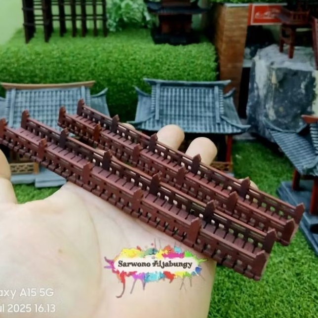 MINIATURE BRIDGE สําหรับ PLUDORIUM/AQUARIUM/BONSAI PVC PIRE MATERIAL