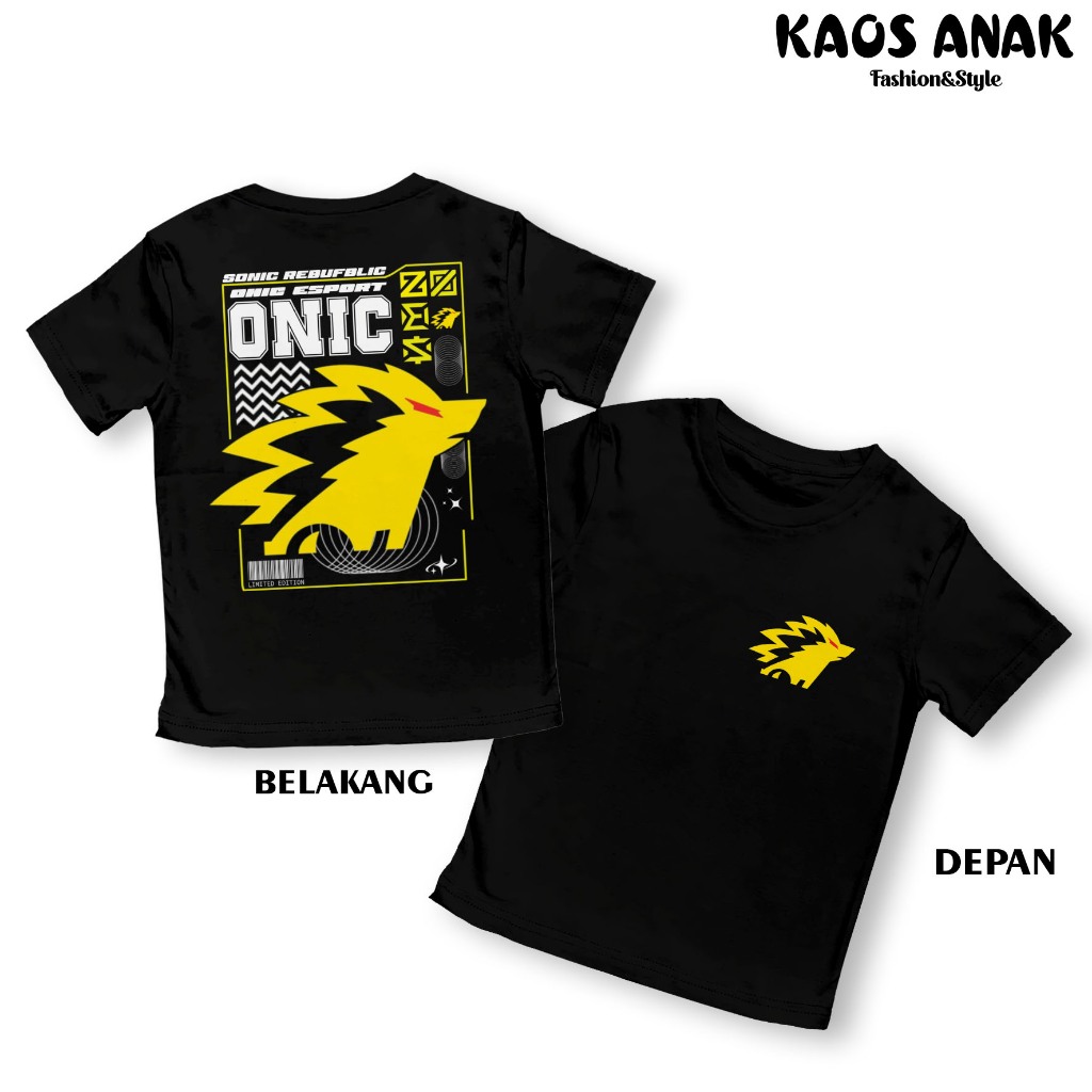 ONIC ESPORT KIDS เสื้อยืด UNISEX KIDS เสื้อยืด KIDS TOPS ONIC ESPORT เสื้อยืด