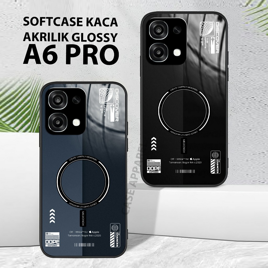 HP Glossy Glass Softcase Oppo A6 Pro - เคสโทรศัพท์ Oppo A6 Pro - เคส Oppo A6 Pro - GC 243
