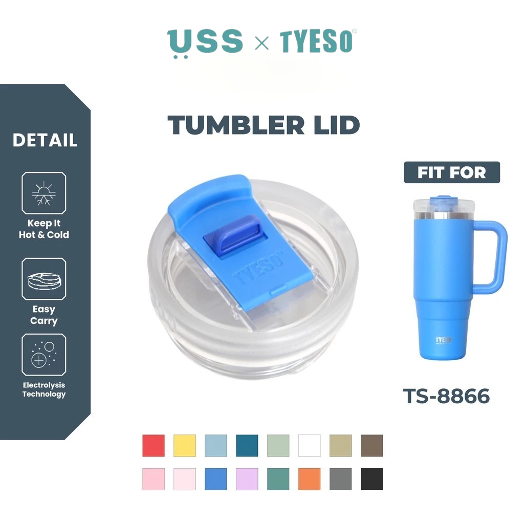 [ ฝาครอบเท่านั้น ] USS X TYESO อะไหล่เดิมฝาปิดแก้วน้ํา Tyeso TS-8866 ฝาปิดขวดดื่มป้องกันการรั่วไหล