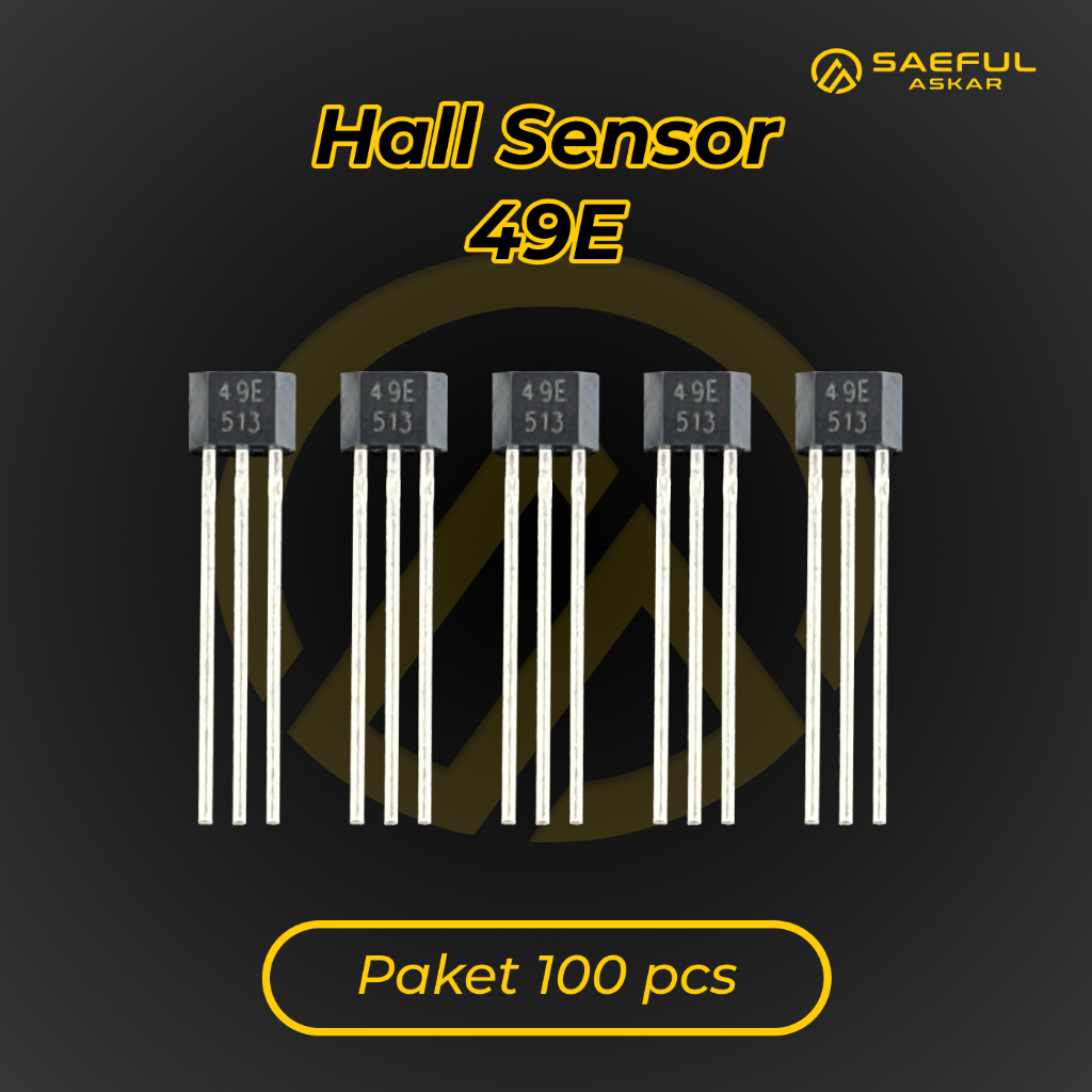 49E OH49E SS49E Hall Effect Sensor ทรานซิสเตอร์คันเร่งจักรยานไฟฟ้า 100 ชิ้น