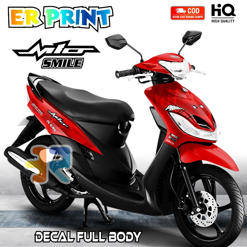 Mio Smile Full Body Decal สติกเกอร์การออกแบบธรรมดา Variation